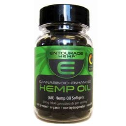 Entourage Hemp Oil Capsules – 900 total cannabinoids per bottle (60 gels)