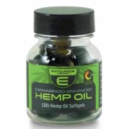 Entourage Hemp Oil Capsules – 450 total cannabinoids per bottle (30 gels)