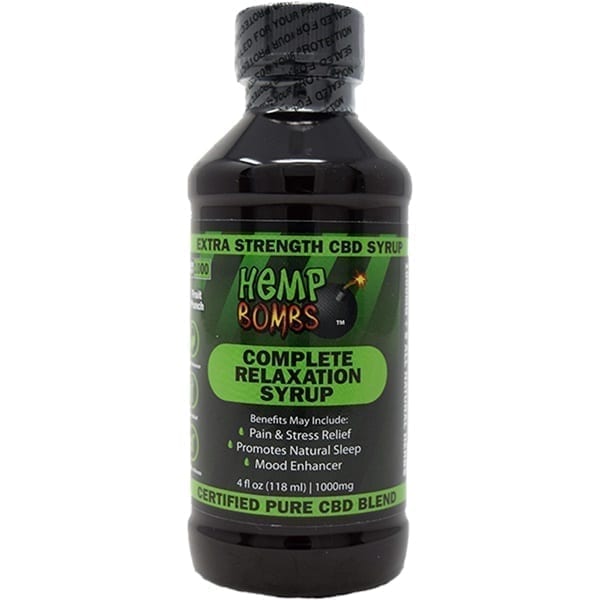 Hemp Bombs Syrup CBD 1000mg 1 oz ( 4 servings)