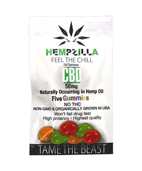 Hempzilla CBD Gummies (Choose Size & Strength)