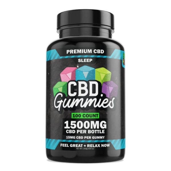 Hemp Bombs CBD Sleep Gummies (100 Count) 15mg CBD Per Gummy
