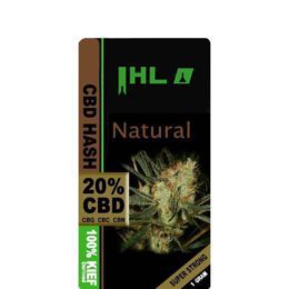 CBD Hash Sativa Black Hash - Natural - 1g 20% CBD