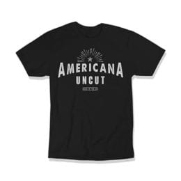 Americana Uncut Heirloom Cotton Black T-Shirt (Choose Size)