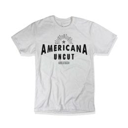 Americana Uncut Heirloom Cotton White T-Shirt (Choose Size)