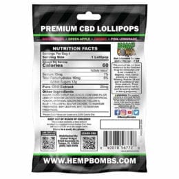 Hemp Bombs CBD Lollipops Jolly Bombs (4-Pack)