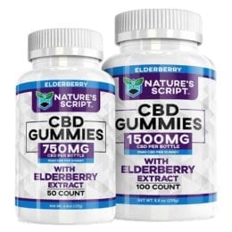 Immunity CBD Gummies with Elderberry Extract (50 Count or 100 Count)