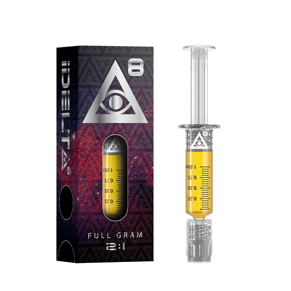 iDELTA8 Silver – Delta 8 Dab Syringe + CBD Full Gram 2:1