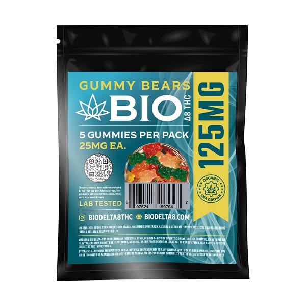 Bio Delta 8 THC Gummy Bears (Choose Count & Mg)