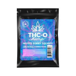 Delta- 8 THC-O Hemp 75mg or 150mg Infused Gummy Squares (Choose Strength)